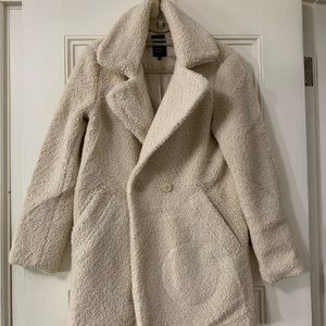 Ivory Zara Teddy Coat